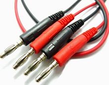 Щупы тестера (банан - банан) черный + красный  (за пару)