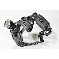 Фонарь налобный ZOOM BL-T621-T6, аккумуляторный, 18650 в комплекте