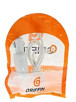 Блок питания авто 5v,3A 15W  вых: microUSB, шнур 1,2м  GRIFFIN