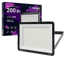 Прожектор светодиодный 200w 220v 6500K 20000lm IP65 черный Космос KOS_PR_LED_200 Прожектор светодиодный 200w 220v 6500K 20000lm IP65 черный Космос KOS_PR_LED_200