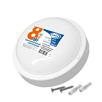 Светильник Круг СПП 8W 650Lm 6500K IP65 140х40мм IONICH