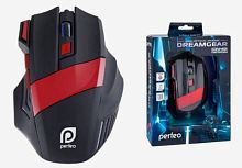 Мышь проводная Perfeo Gear USB игровая черная с подсветкой 6 цветов 7 кнопок 1200-7200 dpi