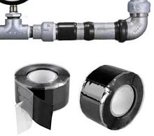 Лента самозатвердевающая сантехничкеская ремонтная для труб, ширина 25мм, длина 3м.