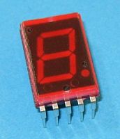 Индикатор светодиодный 7 сегментов 17x12x5мм  SN713B NEC красный с панелью демонтаж