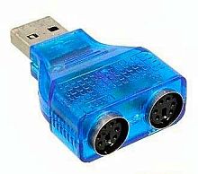 Переходник USB штекер - 2PS/2 гнездо (Разъем переходной USB to 2*PS/2) 94172