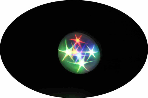 Лампа Е27 LED-6 ф75мм шоу (звезды) фото 2