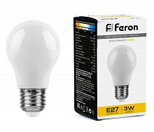 Белт-лайт Лампа E27 A50 3W 2700K Матовая Feron LB-375