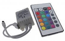КОНТРОЛЛЕР  RGB 12-24v 3канала*2 Aмпера с ДУ ИК 24 цветные кнопки (30822)