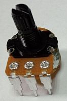 Резистор переменный  500 кОм моно на плату и корпус 24х17х11 мм вал пласт KS 15 мм с выкл.(линейн.B) Резистор переменный  500 кОм моно на плату и корпус 24х17х11 мм вал пласт KS 15 мм с выкл.(линейн.B)