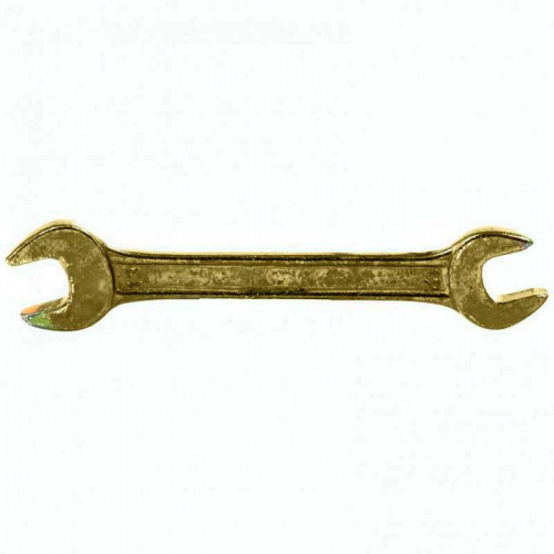 Ключ рожковый 12 х 13 мм, желтый цинк// Сибртех (14305)