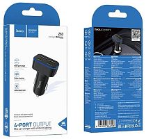 Блок питания авто 2USB 12w + 2Type-C 15w Hoco Z63