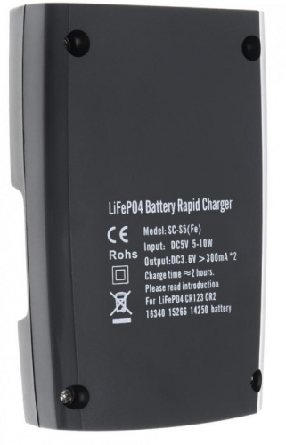 ЗУ для 16340, CR123, 15266, 14258, CR2 аккумуляторов, 3,2 v, автомат , зарядка от USB 5v фото 2