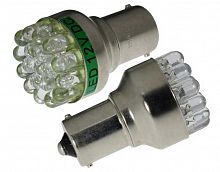 Лампа АВТО S25/115S LED-19  5 mm bulbs зеленый