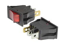 Выключатель ON-OFF 3P 10A 250v, КРАС  (IRS-1-4C on-off красный)