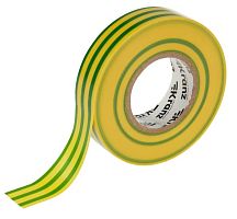 Изолента желто-зеленая 20 метров 19x0,18 мм KRANZ профессиональная
