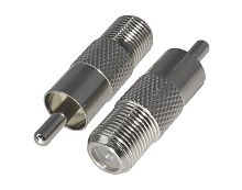 Переходник RCA штекер - F гнездо Ni