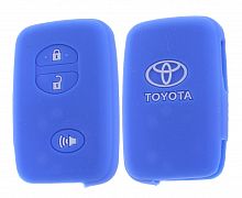 Чехол брелока Toyota  KB-L035 (3-кнопки) Landcruiser  Smart(Синий)