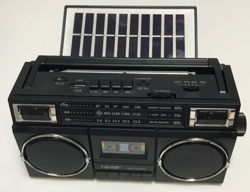 Колонка портативная FM NS-7225S, солнечная батарея с регулировкой положения Колонка портативная FM NS-7225S, солнечная батарея с регулировкой положения