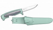 Нож Morakniv Basic 546, нержавеющая сталь, пласт. ручка (зеленая) серая вставка 2021 Edition