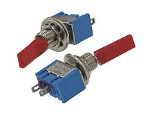 Тумблер ON-OFF 2P 3A 250v красный колпачок MTS-101-E1 on-off 