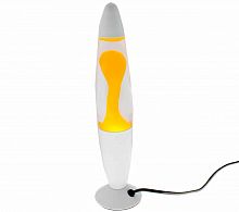 Светильник LAVA LAMP 35cm настольный прозрачно-оранжевый, корпус белый