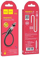 Шнур USB A штекер - Lightning 1м 2A магнитный Hoco X52