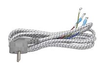 Шнур сетевой для утюга, 2.5М, 16А, 3-х жильный