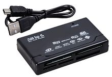 Устройство Card Reader Smartbuy SBR-999 10в1, MicroSD, SD, CF, MS, M2, MMC, xD и др.