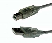 Шнур USB A штекер - USB B штекер силикон экран 3м DAYTON 16-0017-3.0