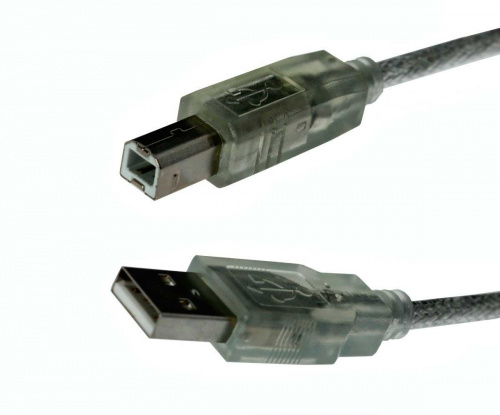Шнур USB A штекер - USB B штекер силикон экран 3м DAYTON 16-0017-3.0