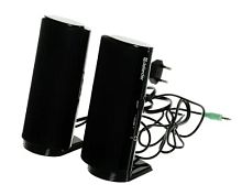 Колонки Defender SPK-210 220v 2x2w разъем для наушников черные 