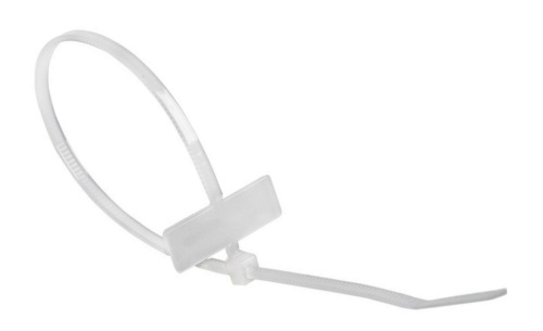 Упаковка стяжки 200 мм маркировочные белый 100шт фото 2