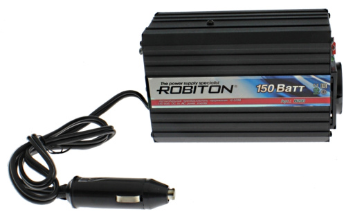 Преобразователь напряжения автомобильный 12v на 220v 150W + USBгн ROBITON R200 фото 3