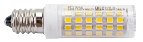 Лампа Е14 T25 10W 4000К Прозрачная Ecola B4TV10ELC для холодильника 