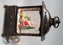 Светильник RGB LED "Дед Мороз с Оленем" праздничный, батарейки 3*AA, либо от USB 5V