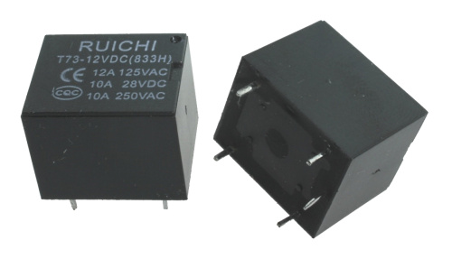 Реле электромагнитное T73 12VDC (833H) 10A 