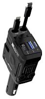 Блок питания авто USB 12w +Type-C PD30w + дисплей Borofone DBZ07