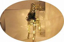 Гирлянда фигура "Олень" 40см , золотая LED ( 2033-40)