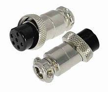 Разъем силовой 6 pin штекер на корпус