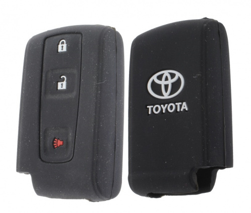 Чехол брелока Toyota  KB-L000 (3-кнопки в ряд)(Ч)Smart