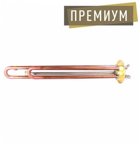 ТЭН водонагревателя, 2000W, фланец 64мм, медь, клеммы под винт, под анод M4, TW Premium фото 3