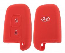 Чехол брелока  Hyundai   KB-L058 (2-кнопки)  Smart(Красная)