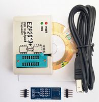 Программатор EZP-2019 + +шнур USB + CD + переходная плата