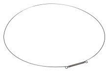 Хомут манжеты люка, для LG, D-310мм, 4861EN3004A, 4861EN3004G, AGG73947629, внешний