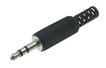 Разъем 3,5 штекер стерео пластик Ni