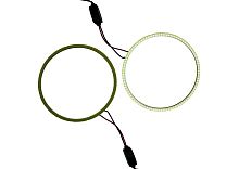 Кольцо LED 120мм (12-24V), при 12v-290ma, БЕЛОЕ 6000К, цена за 1 шт., в блистере- 2шт.