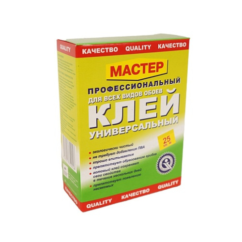 Клей обойный МАСТЕР универсал 0,2 kg Клей обойный МАСТЕР универсал 0,2 kg