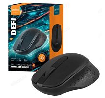 Мышь беспроводная Perfeo Defi бесшумная черная 3 кнопки 1200 dpi 