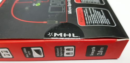 Шнур HDMI штекер - USB штекер + micro USB штекер (ДАК) для телефонов с технологией MHL фото 3