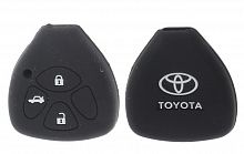 Чехол брелока Toyota  KB-L023 (3-кнопки)(Ч)на ключ Crown, Camry, Reiz,
